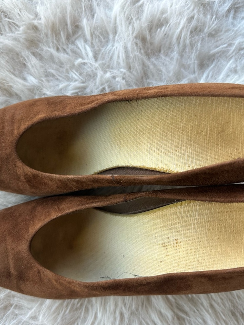 Vintage from 1998 Chestnut Brown Suede Pointed-Toe Pumps size 6 - Picture 13 of 16